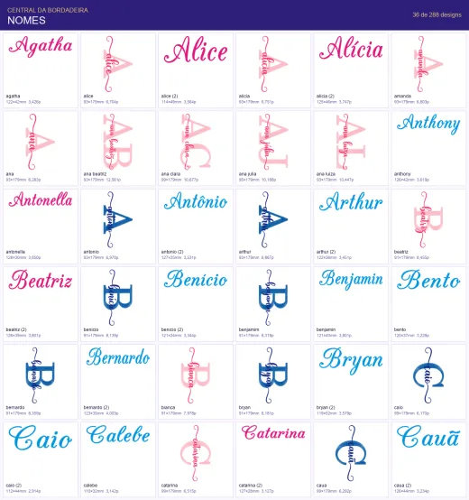 Tela da Biblioteca — categoria Monogramas